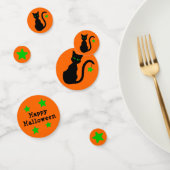Confetti d'Halloween Chat Noir (Groupe)