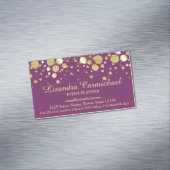 Confetti D'Huile D'Or Sur Carte de visite Magnétiq (In Situ)