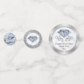 Confetti Diamant Personnalisé 2 Faces en Gros (Devant)