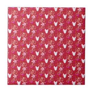 Confetti Diamond Bull Terrier Tegeltje