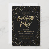 Confetti d'or | Bachelorette Party Invitation (Devant)