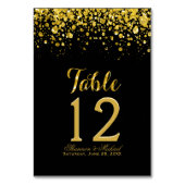 Confetti d'or | Carte de table (Par défaut)