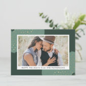 Confetti d'or | Carte photo de vacances (Debout devant)