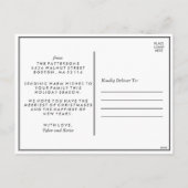 Confetti d'or | Carte postale Holiday Photo (Dos)