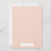 Confetti d'or | Faire-part de diplôme (Dos)