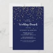 Confetti d'or | Invitation de Brunch Mariage de la (Devant)