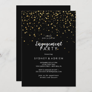 Confetti d'or   Invitation du Black Engagement Par
