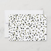 Confetti d'or noir RSVP (Dos)