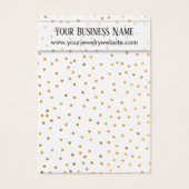 Confetti d'or sur la carte d'affichage du support  (Devant)