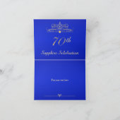 Confetti d'or sur Merci bleu saphir (Intérieur)