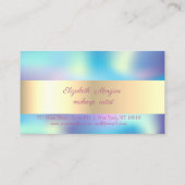 Confetti doré chic, carte de fidélité holographiqu (Dos)