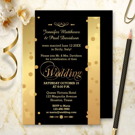 Confetti Elope ou Post Wedding Party Invitation