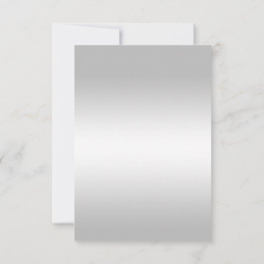 Confetti en argent élégant 60e mariage RSVP (Dos)