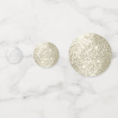 Confetti en or et Parties scintillant blanche (Devant)