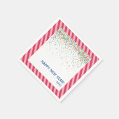 Confetti- en snoeprietstripes, napkin servet (Hoek)
