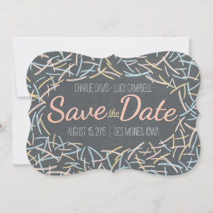 Confetti Enregistrer La Carte Date