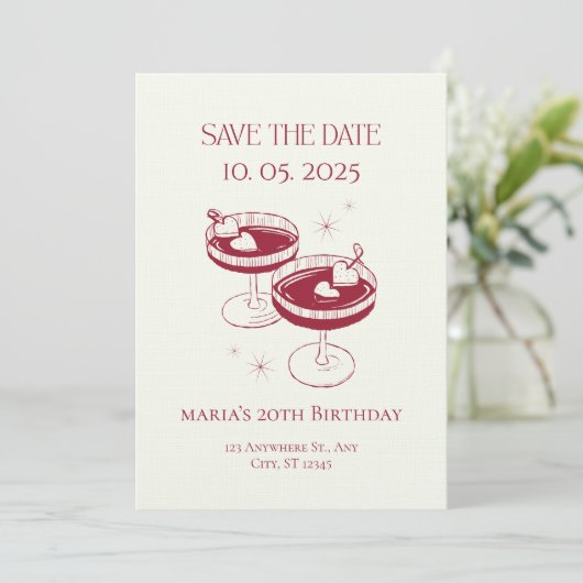 Confetti Explosion! Customizable Birthday Party In Kaart (Staand voorkant)