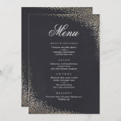 Confetti Faux folie Dinermenu Menu (Voorkant / Achterkant)