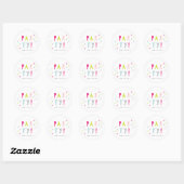 Confetti feest sticker (Vel)