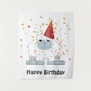 Confetti Feest Yeti Wandkleed