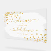 Confetti Fête des mariées Bienvenue Gold Peinture (Angle)