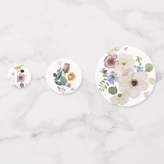 Confetti floral moderne (Derrière)