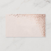 Confetti folie faux folie bruiloft website kaart (Achterkant)