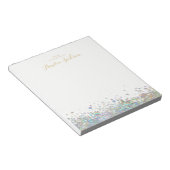 Confetti Gepersonaliseerd Notitieblok Stationery (Schuin)