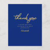 Confetti Graduation Photo Budget Carte de remercie (Dos)