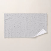 Confetti gris argenté (Serviette à main)