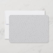 Confetti gris argenté RSVP (Dos)