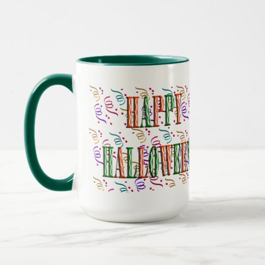 Confetti & Halloween Festival Text Mug (Gauche)