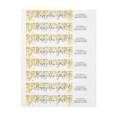 Confetti Happy New Year Wraparound-adreslabel (Vel)