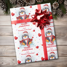Confetti Hart Pinguïn Kleinkinderen Kerstmis