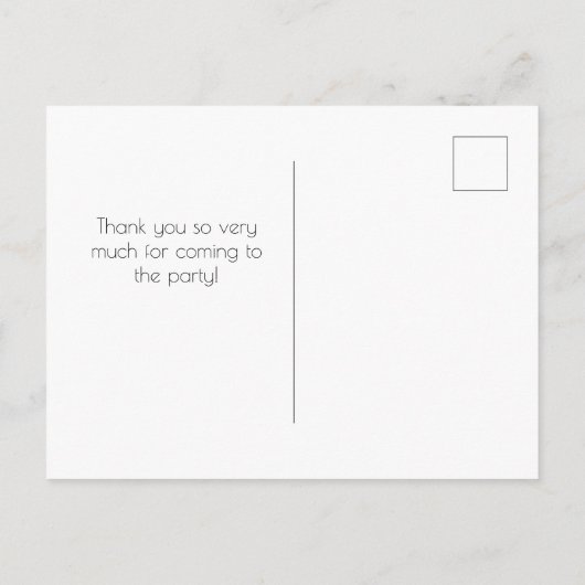 Confetti Hartelijk dank Briefkaart (Achterkant)