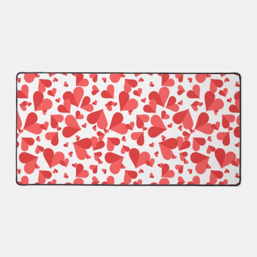 Confetti Hearts Red Bureaumat (Voorkant)