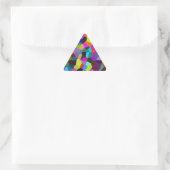 Confetti in Jewel Tones Driehoek Sticker (Tas)