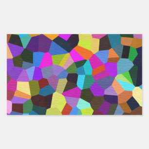 Confetti in Jewel Tones Rechthoekige Sticker