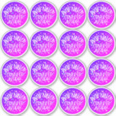 Confetti Inside Cute Warning Party Pack Business Sticker (Voorkant)