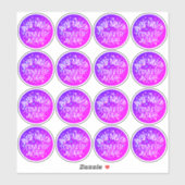Confetti Inside Cute Warning Party Pack Business Sticker (Vel)