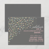 Confetti Invitation à la fête à thème (Devant / Derrière)