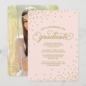 Confetti| Invitation du groupe de diplômés (Devant / Derrière)