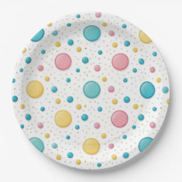 Confetti Joy – Colorful Modern Pattern for Paper P Papieren Bordje