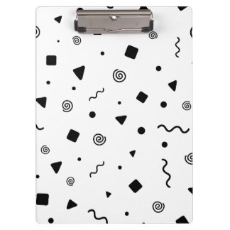 Confetti-klembord met patroon klembord
