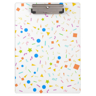 Confetti-klembord met patroon klembord