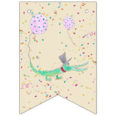 Confetti krokodillengroen beige vlaggetjes (Derde vlag)