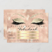 Confetti Lashes Gold Blush Makeup Certificate Cade (Voorkant / Achterkant)