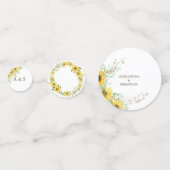 Confetti Mariage de la table de tournesol de print (Derrière)