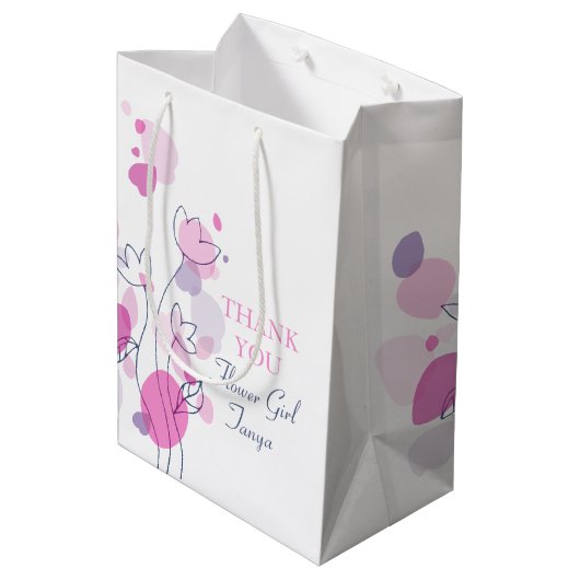 Confetti mariage fille fleur en faveur sac cadeau (Dos Angle)