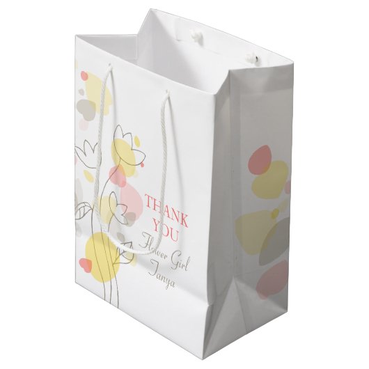 Confetti mariage fille fleur en faveur sac cadeau (Devant Angle)